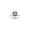vintage Gold ring with emerald and diamond 18 krt