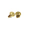 vintage Gold ear studs with garnet 14 krt