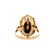vintage Gold entourage ring with garnet 14 crt