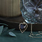 vintage Heart pendant with smoked topaz 9 crt