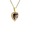 vintage Heart pendant with smoked topaz 9 crt