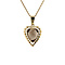 vintage Heart pendant with smoked topaz 9 crt