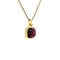 vintage Gold pendant with garnet 14 krt