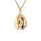 vintage Gold pendant with garnet 14 krt