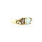 vintage Ring met opaal en diamant 9 krt