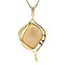 vintage Gold pendant with opal and diamond 14 crt