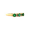 vintage Gold ring with emerald and diamond 14 crt