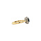 vintage Bicolour gouden entourage ring met saffier en diamant 14 krt