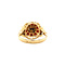 vintage Gold entourage ring with garnet 18 crt