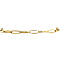 vintage Gold closed for ever bracelet 19.5 cm 14 krt