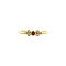 vintage Gold ring with ruby and diamond 14 crt