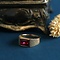 vintage Men's ring with synthetic ruby 10 krt