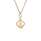 vintage Gold pendant with pearl 14 krt