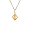 vintage Gold pendant with pearl 14 krt