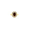 vintage Ring with garnet and zirconia 8 krt