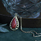 vintage Gold pendant with red coral 14 krt