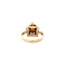 vintage Gouden ring met parel en robijn 14 krt