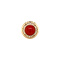 vintage Gold ring with red coral 14 krt