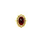 vintage Gold ring with garnet 14 krt