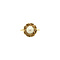 vintage Gold ring with pearl 14 krt