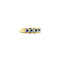 vintage Gold ring with diamond and sapphire 14 krt