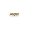 vintage Gold ring with diamond and sapphire 14 krt