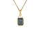 vintage Gold pendant with hematite 14 krt hallmarked