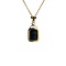 vintage Gold pendant with hematite 14 krt hallmarked