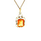 vintage Gold pendant with orange sapphire 14 krt