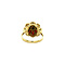 vintage Gold ring with garnet 18 krt