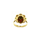 vintage Gouden ring met granaat 18 krt