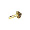 vintage Gold ring with garnet 18 krt