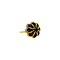 vintage Gold ring with garnet 18 krt