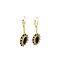 vintage Gold earrings with garnet 14 krt