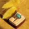 vintage Gouden ring met Turquoise 14 krt