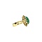 vintage Gouden ring met Turquoise 14 krt