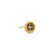 vintage Gouden ring met blauwe spinel 14 krt