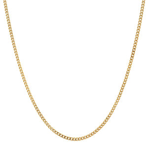 Gold length necklace gourmet 14 krt 52 cm