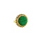 vintage Gold ring with aventurine 14 krt