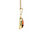 vintage Gold pendant with stripe agate 14 krt