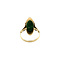 vintage Gouden ring met jade 14 krt