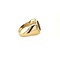 vintage Gold signet ring with amethyst 14 krt
