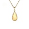 vintage Gold pendant with chalcedony 14 krt