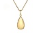 vintage Gouden hanger met chalcedon 14 krt