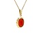 vintage Gold pendant with carnelian 14 krt