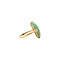 vintage Gold ring with jade 20 krt