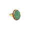 vintage Gold ring with jade 14 krt