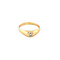 vintage Rose gold pinky ring with diamond 14 krt