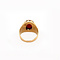 vintage Rose gold ring with red coral 18 krt