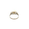 vintage Witgouden ring met parel en diamant 14 krt